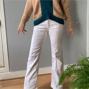 White Emilio Pucci Bootcut Jeans Truevintage Mint Condition IT 38